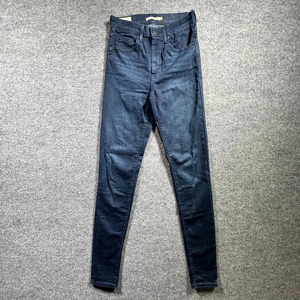Levi's Premium Mile High Super Skinny Jeans Womens 27x32 Blue PC9-22791-0107